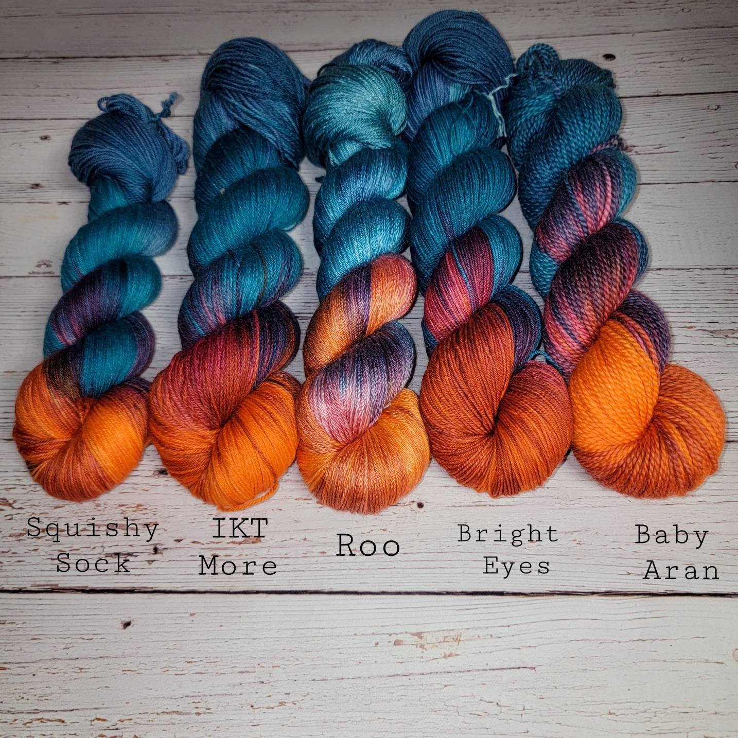 Fire Color Yarn Fire Blooms - Hand Dyed Variegated Yarn - Fingering to Worsted Weight ...