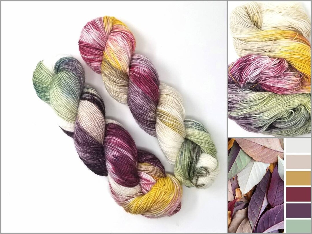 Potpourri Hand Dyed Variegated Yarn Fingering to Worsted Weight Choose Your Base Etsy