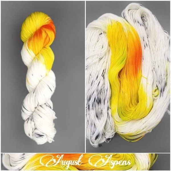 August Aspens- Hand Dyed Variegated Yarn - fingering to worsted weight choose your base