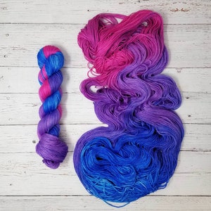 Hand Dyed Yarn Variegated  - Bornite -  fingering to worsted weight choose your base