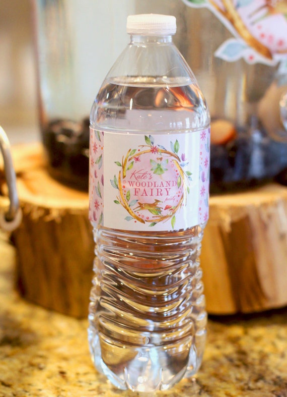 Etiquetas de botellas de agua de hadas de Woodland Fiesta de - Etsy México