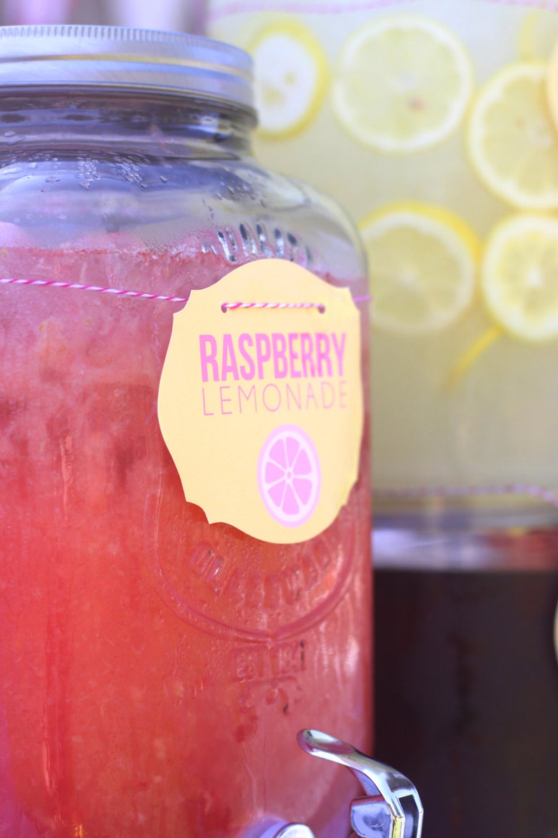 printable drink labels sunshine and lemonade party you are etsy