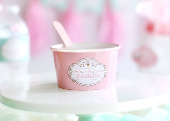 Personalized Birthday Ice Cream Pint Containers - Beaucoup Wedding Favors, Gifts, Supplies & More.