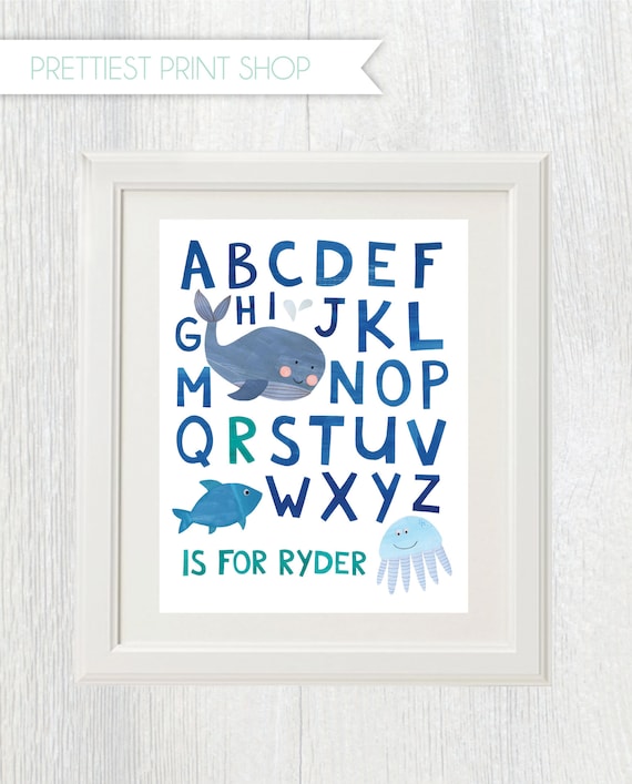 whale wall art nursery