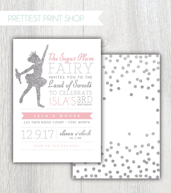 DIGITAL Sugarplum Fairy Water Bottle Label, the Nutcracker Ballet