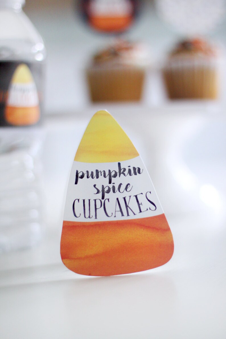 Printable Halloween Party Food Labels Candy Corn - Etsy