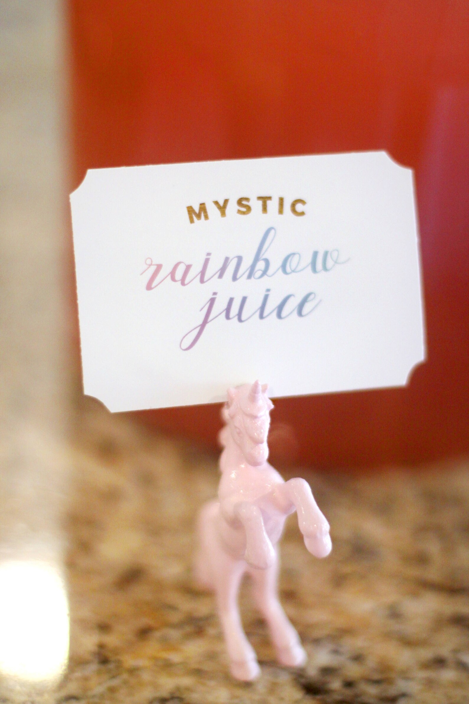 Printable Unicorn Party Food Labels Pastel Rainbow Gold | Etsy
