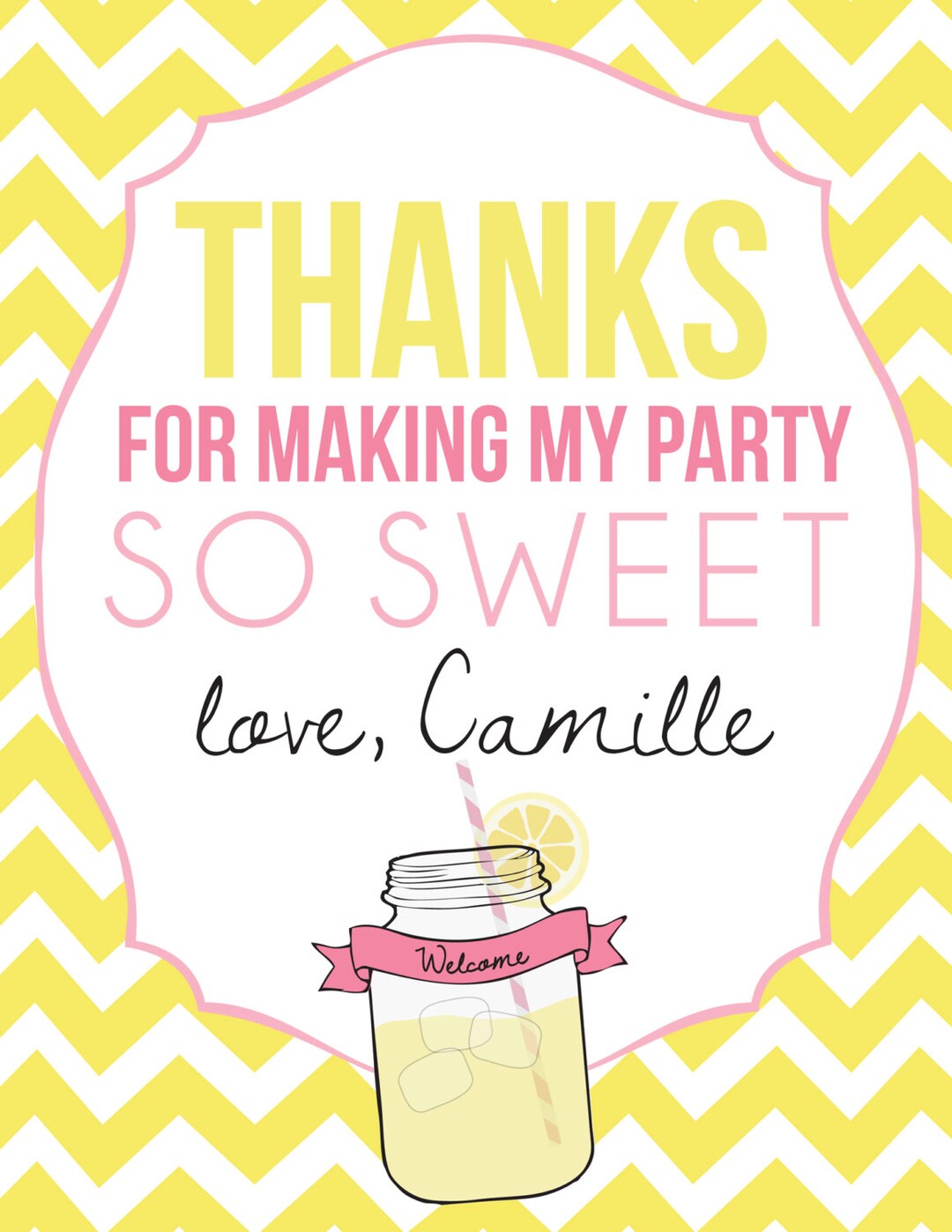 Printable Party Sign Sunshine and Lemonade Party You Are My Sunshine ...