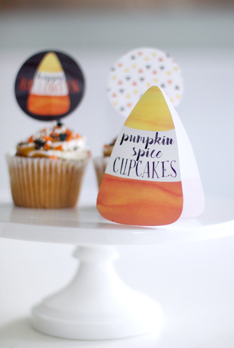 Printable Halloween Party Food Labels Candy Corn - Etsy