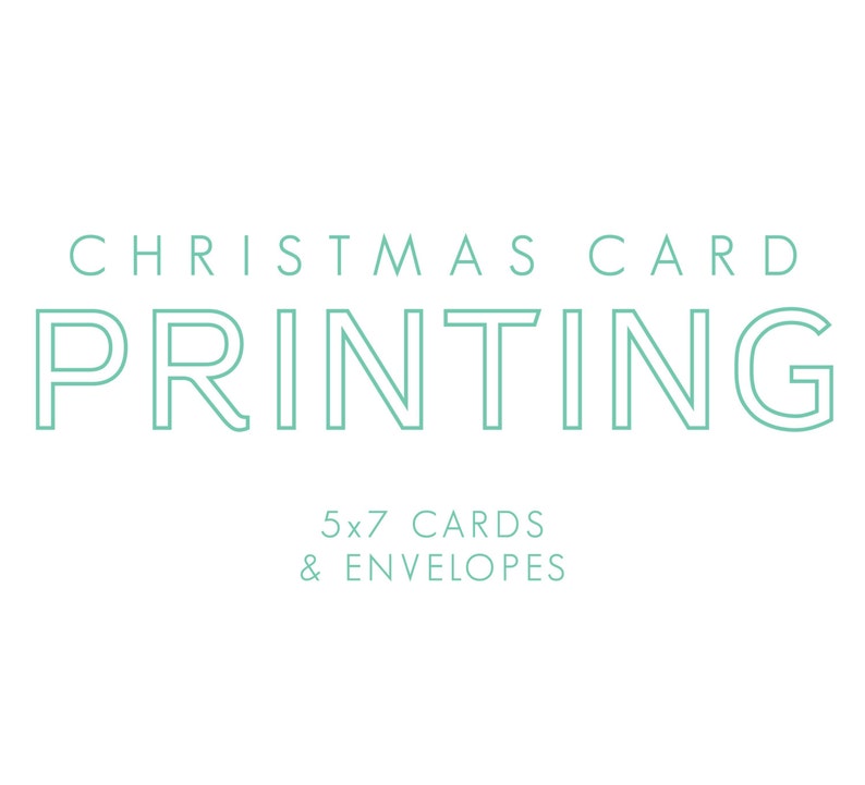 Professionally printed Christmas cards with white envelopes Holiday card printing image 1