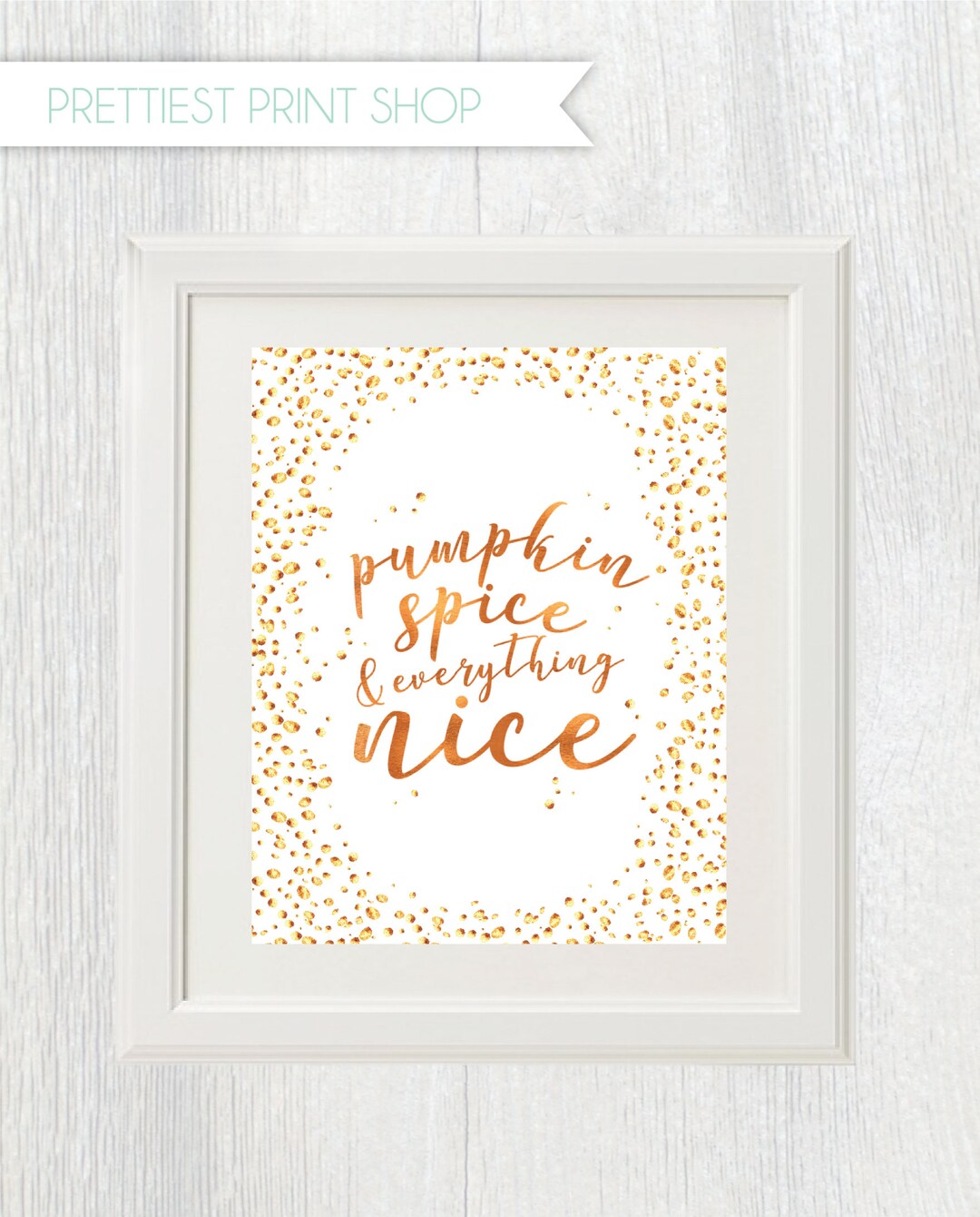 Printable Pumpkin Spice and Everything Nice Party Sign Fall - Etsy