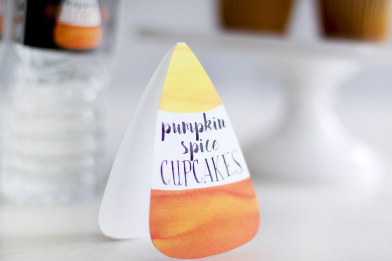 Printable Halloween Party Food Labels Candy Corn - Etsy