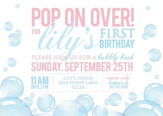 Invitation Danniversaire Bubbles Bubbly Bash Pop On Over Etsy Canada Invitation Danniversaire Bubbles Bubbly Bash Pop On Over Etsy Canada
