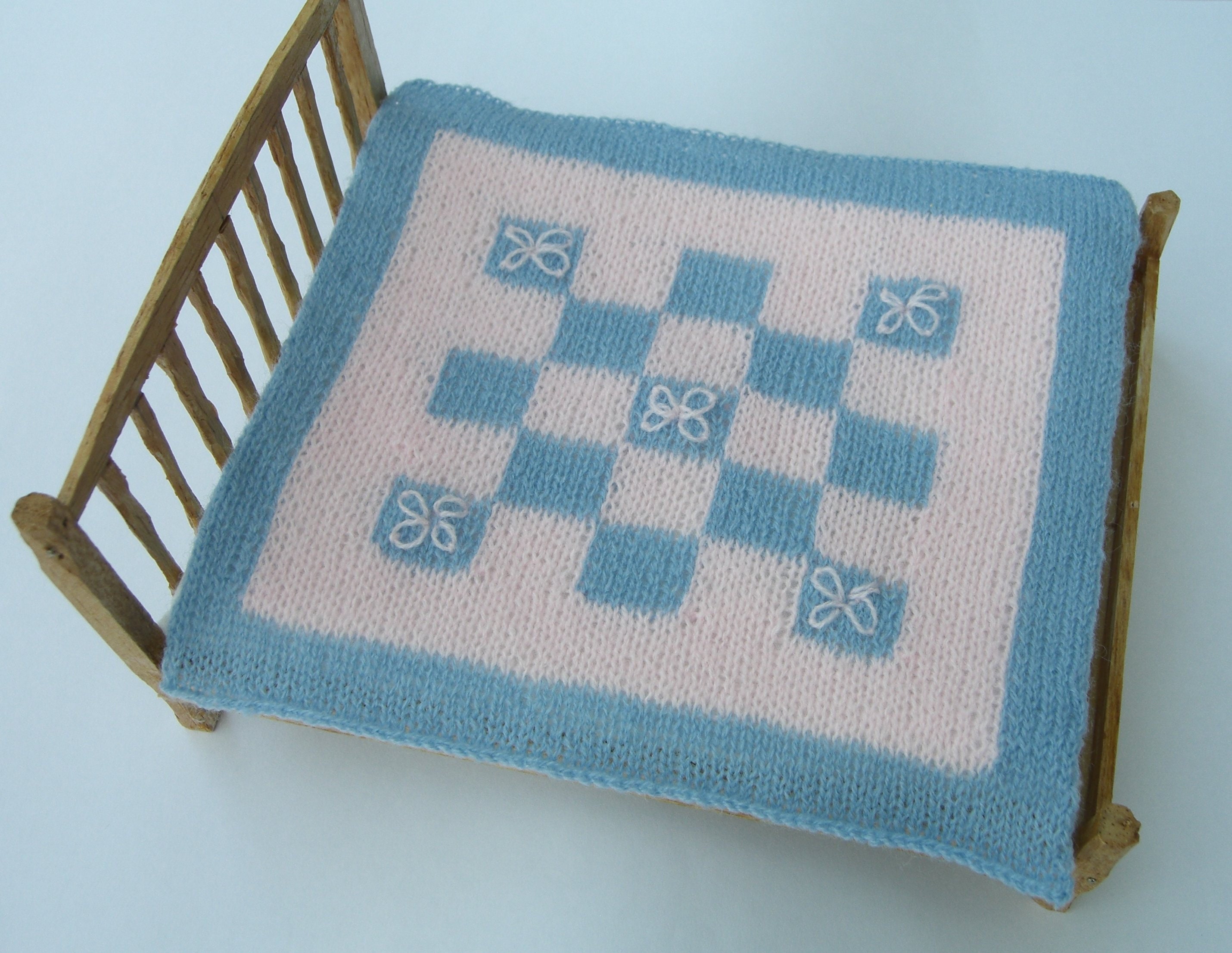 KIT for Colourful Blanket Miniature Knitting Pattern for Etsy UK