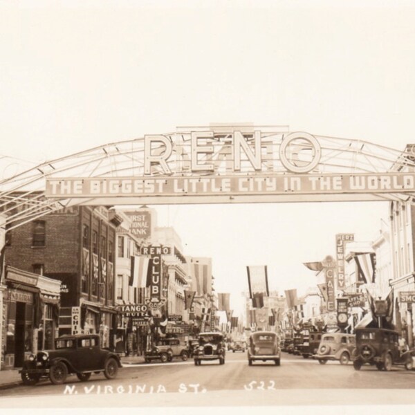 Reno Nevada Vintage Photo Postcard