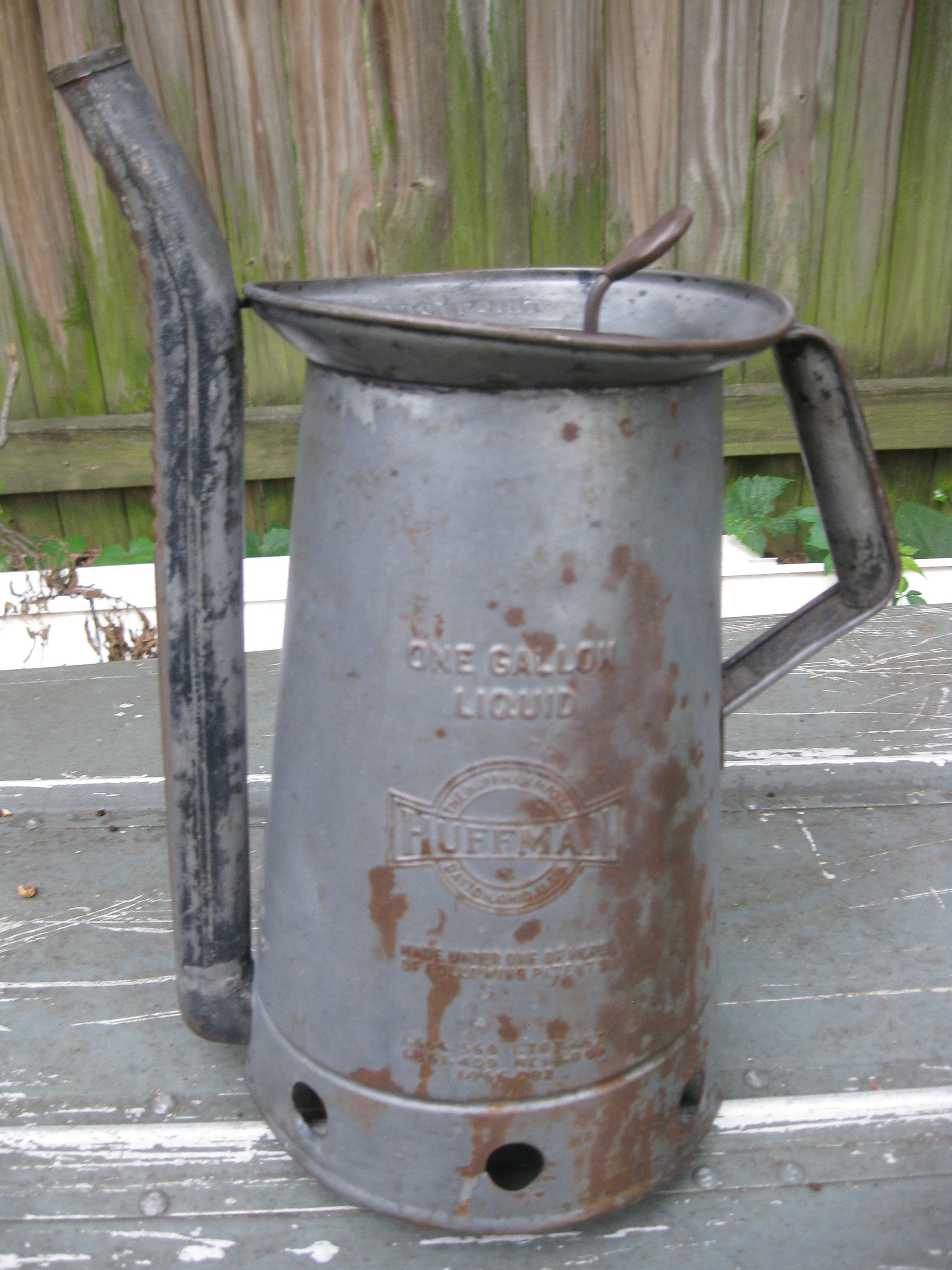 Vintage Huffman Swing Spout Oil Can Service Station Garage Etsy