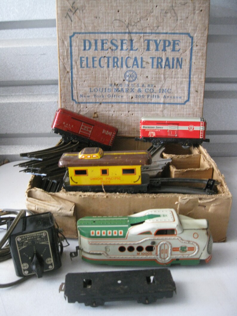 vintage marx train set