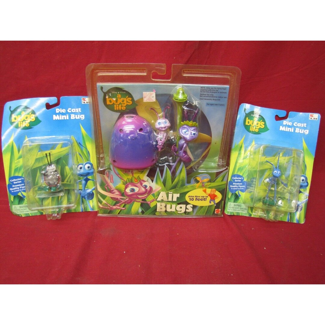 3 Assorted Disney Pixar A Bug's Life Toys Mattel Factory - Etsy