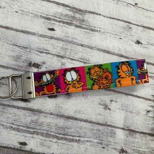 Garfield themed key fob wristlet