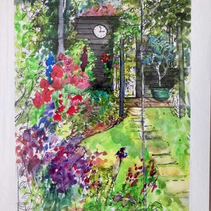 Klockan tre, Sues trädgård