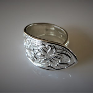 Silver spoon ring. Spoon jewelry. Silverware jewelry. Vintage spoon rings. Handmade spoon ring. Vintage spoon ring. Silverware ring.