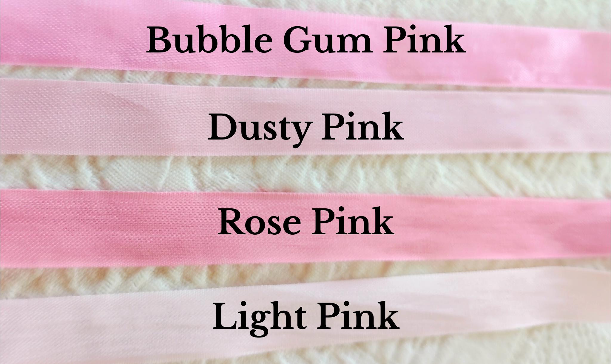 Dusty Pink Seam Binding Ribbon 6+ Yard / Crinkle Wrinkle Satin Crafting ...