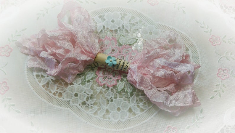 Pink Seam Binding Ribbon 6+ Yards / Crinkle Wrinkle Satin Crafting ...