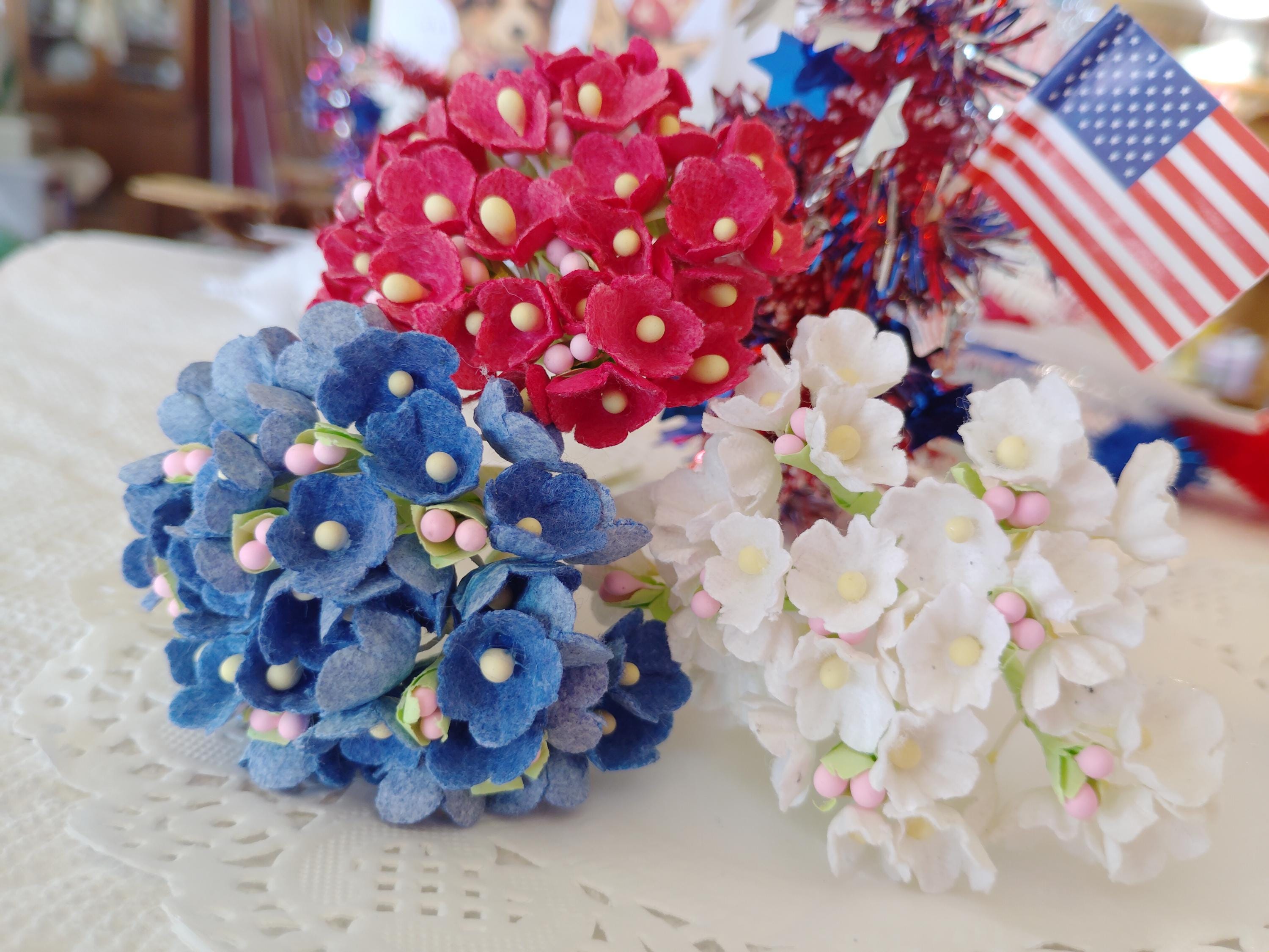 Stunning Handmade Red & Blue Flower Crown Red and Blue Flower Crown - Etsy main image 3