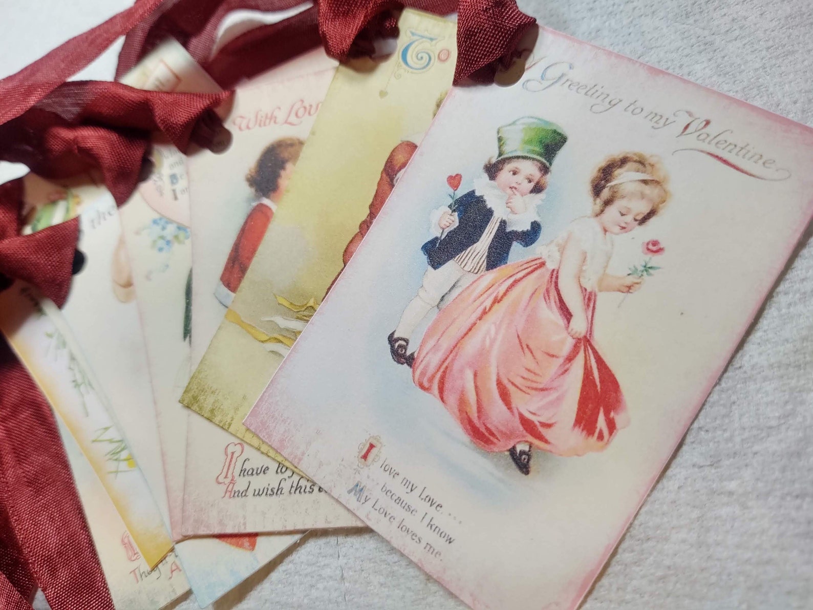 Set of 8 Victorian Style Valentine's Day Decor Gift - Etsy