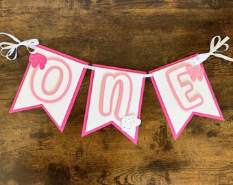 "Zirkustier ""Cookie"" Geburtstag Girlande / High Chair Girlande."