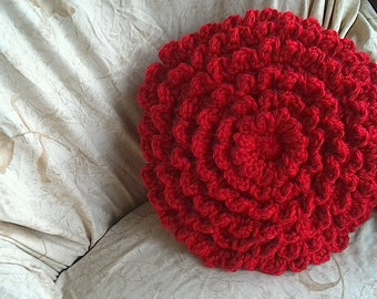 Cincinnati Red Zinnia Decor Pillow