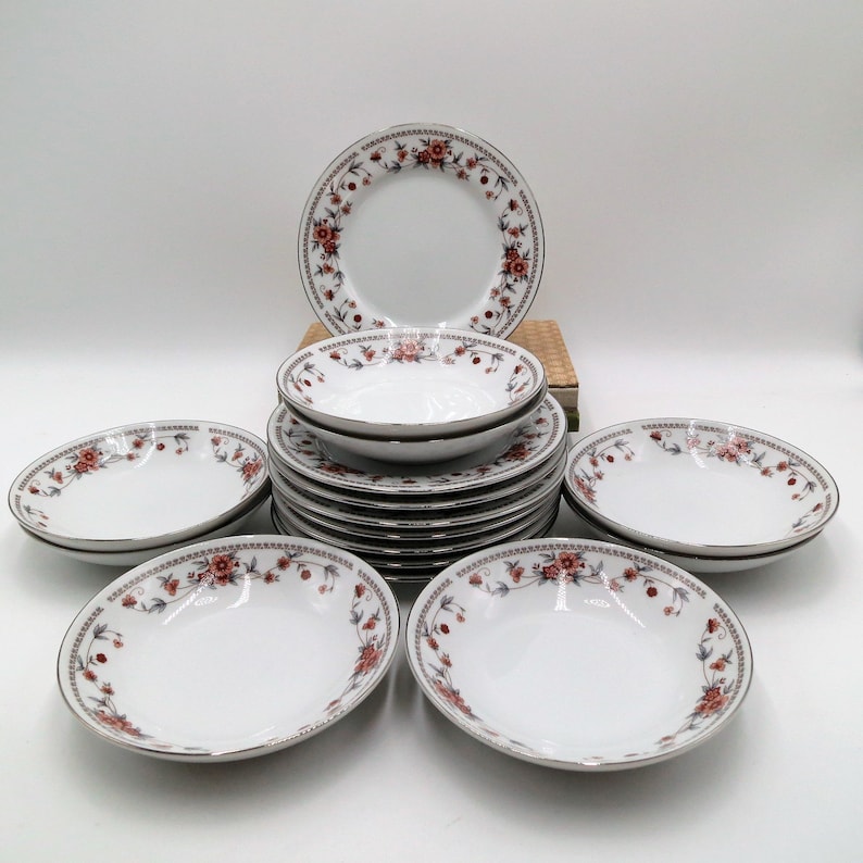 Sheffield Anniversary Porcelain Fine China Dinnerware 40 Etsy