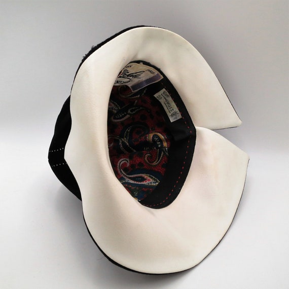 Cloche Hat Velvet by Mr John Mam'selle Black and … - image 8