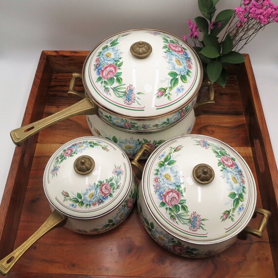 Made in Japan Floral Tart Pan Vintage Porcelain Tart Pan Ceramic Baking