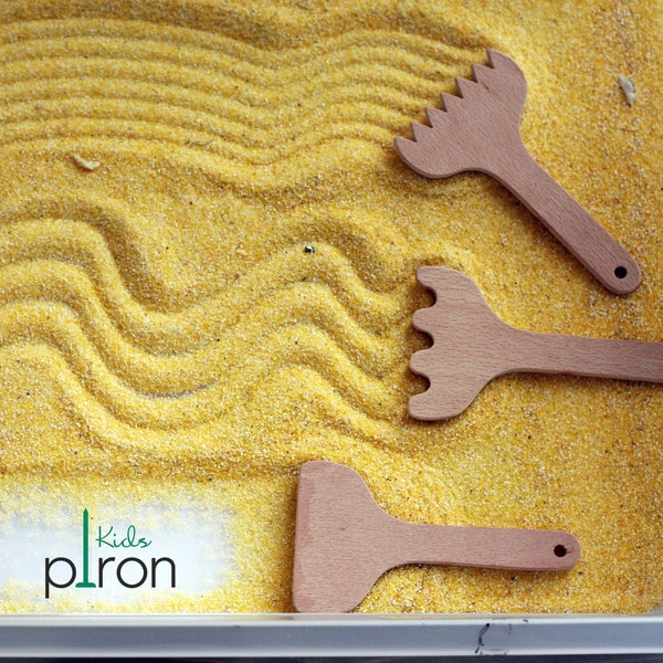 Montessori Sand Garden Tools for Interactive Kids Play | Sensory garden toys | Sand therapy