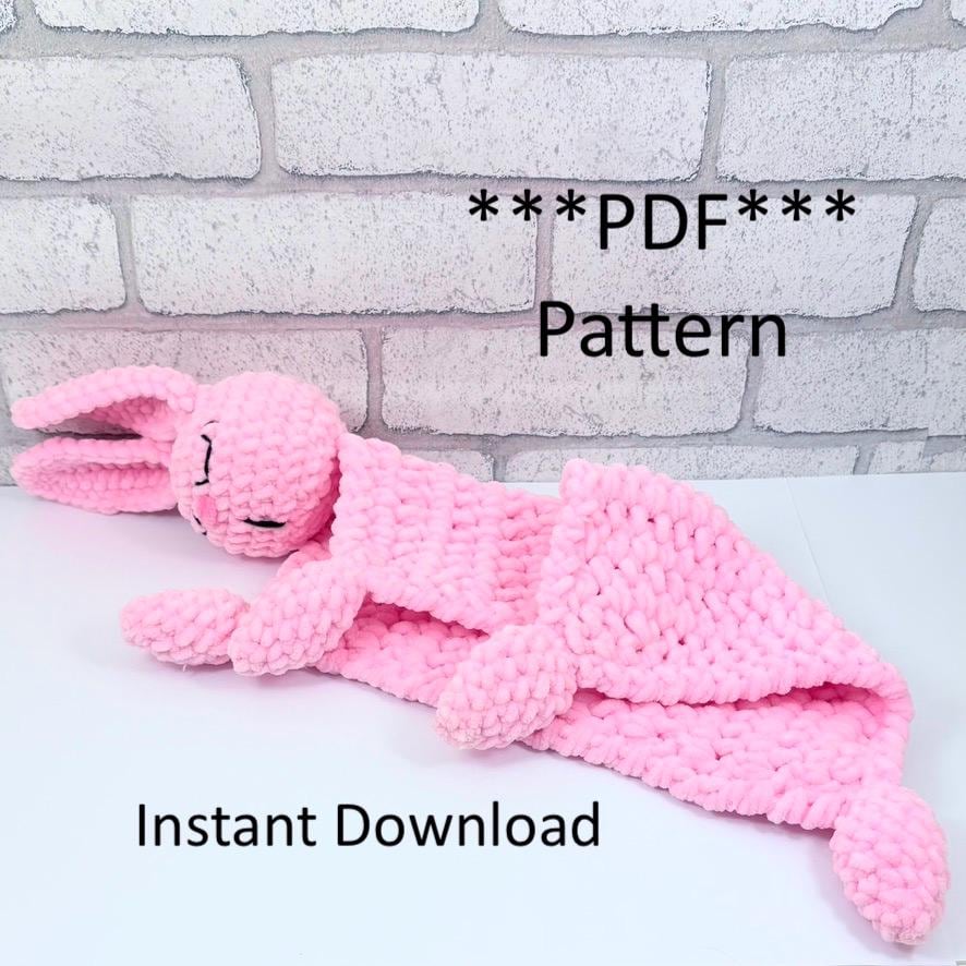 40 Bunny Lovey Crochet Patterns for Sweet Baby Gifts and Nursery Keepsakes 20 Crochet Bunny Lovey Comforter Snuggler