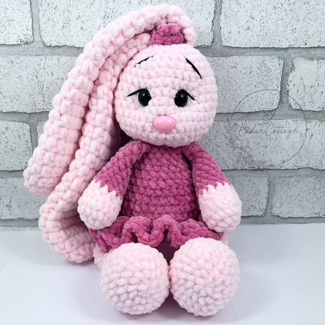 Luxury Personalised Pink Ballerina Bunny Baby Gift Set (6pc) – Handmade Crochet Newborn Collection main image 1
