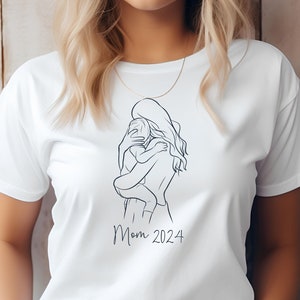 Shirt mom birth, mom gift birth, t-shirt for Mother's Day, birth gift personalized, mom shirt, mom gift birth, baby 2024