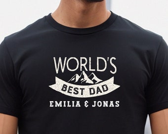 Vatertags Tshirt personalisiert, Geschenke Papa personalisiert, Geschenke Vatertag, Geschenke für Papas, Papa Tshirt personalisiert
