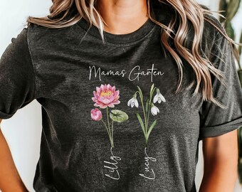 Mamas Garten, Mamashirt Kids, Muttertag, Personalisiertes Geschenk Muttertag, Mama Shirt personalisiert, Personalisiertes Mutter-Geschenk