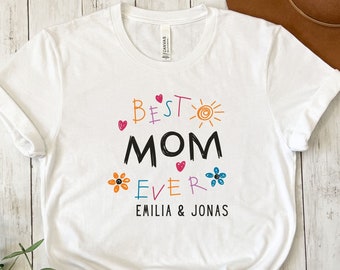 Mama Tshirt personalisiert, Personalisiertes Mama Geschenk, Muttertags-Geschenke, personalisiertes Geschenk Muttertag, Geschenke Mama Geburt