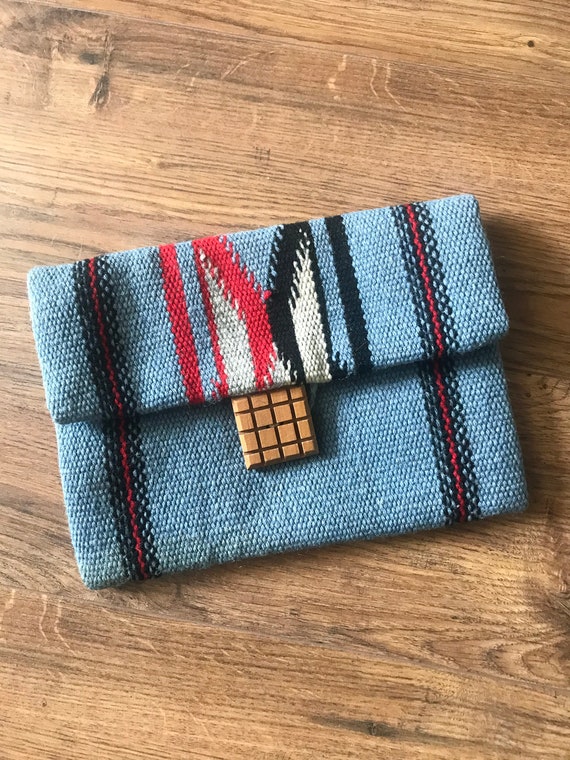 Vintage Blue Chimayo Purse/Clutch