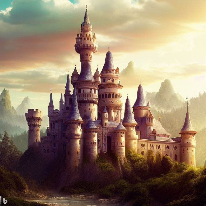 Castles Clip Art - Etsy