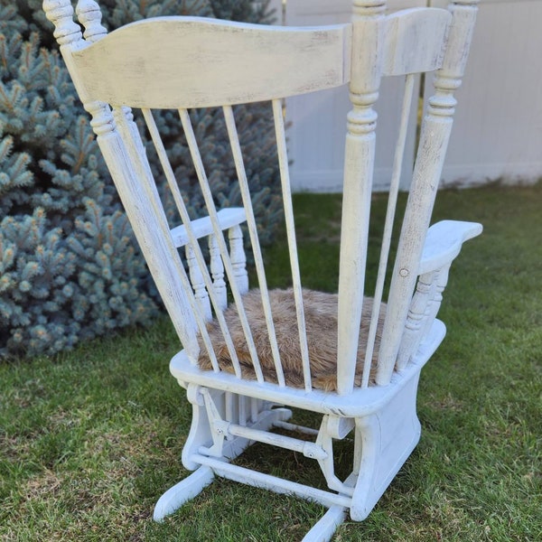 Rustic Rocking Chair - Etsy