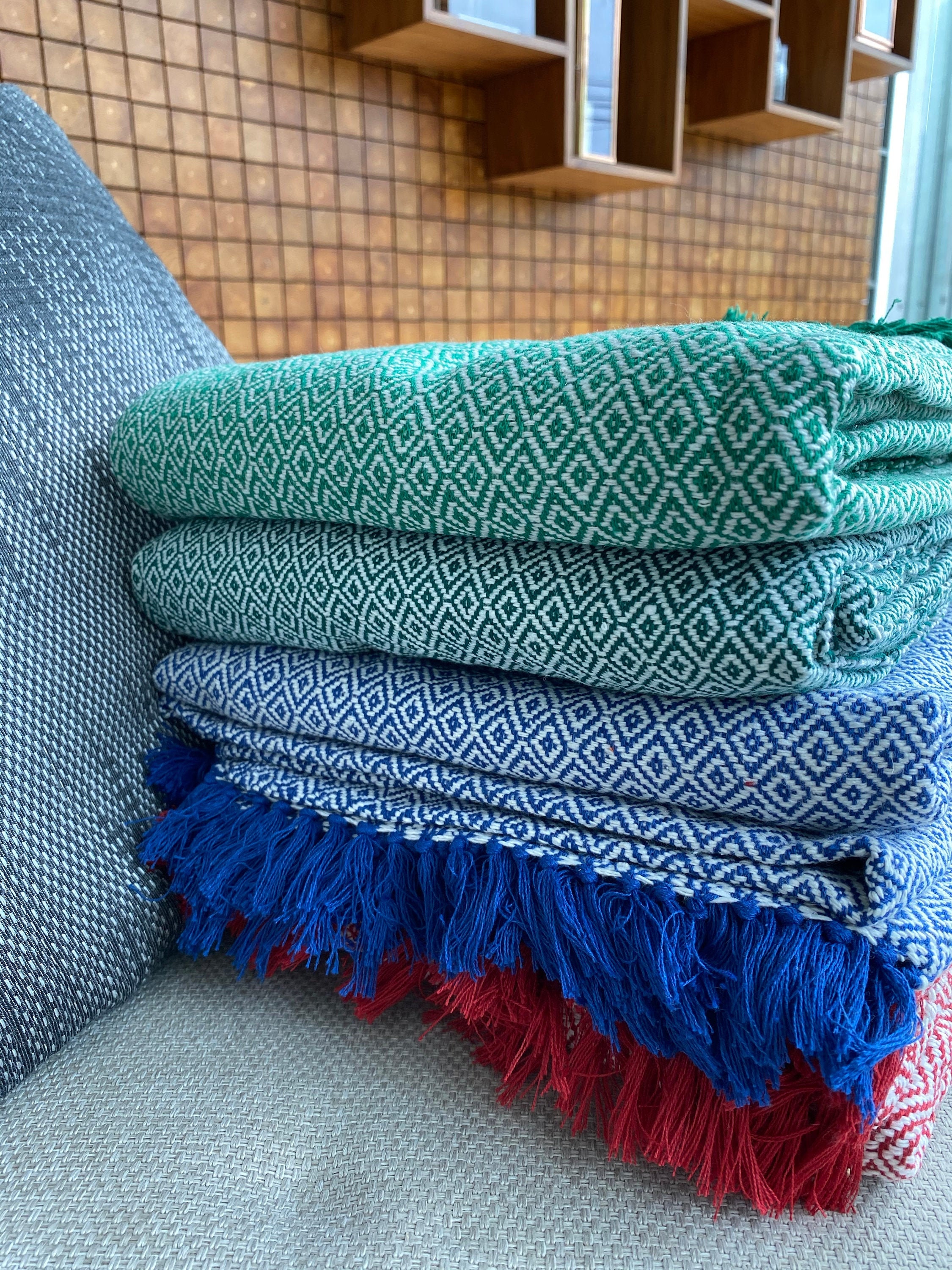 BOLD Hand Woven Blankets Etsy UK