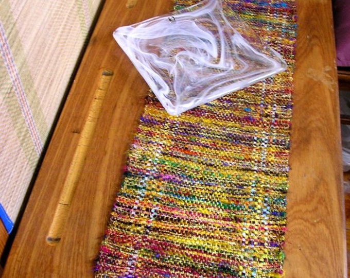 Hand Woven Sari Silk Table Runner Etsy