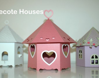 Cute Dovecote House 3d SVG