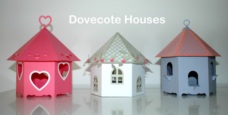 Download Cute Dovecote House 3d SVG | Etsy