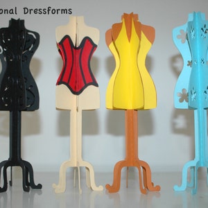 Fichier de coupe SVG 3D de forme de robe dimensionnelle élégante