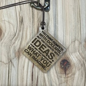 Compete with Ideas - Pendant | Necklace | Hang Tag